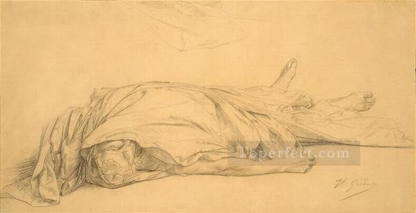 The Dead Caesar 1859 Greek Arabian Orientalism Jean Leon Gerome Oil Paintings